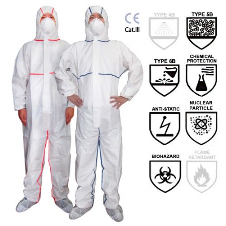 Buzo/Mono PP PLUS-B 5/6 desechable