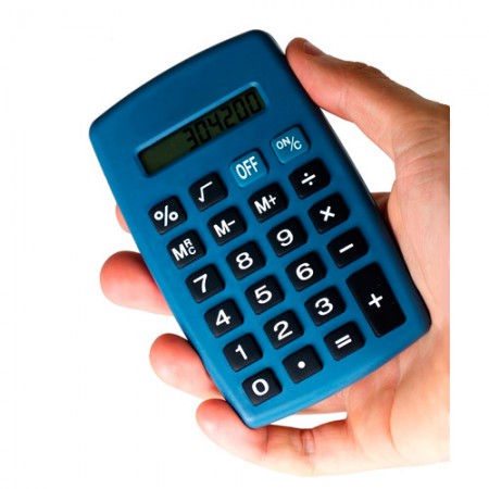 Calculadora portátil detectable